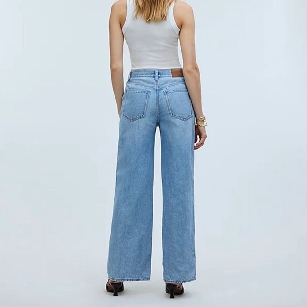 NWT Madewell Super Wide Leg Jeans 100% Cotton Size 29 - Picture 2 of 8